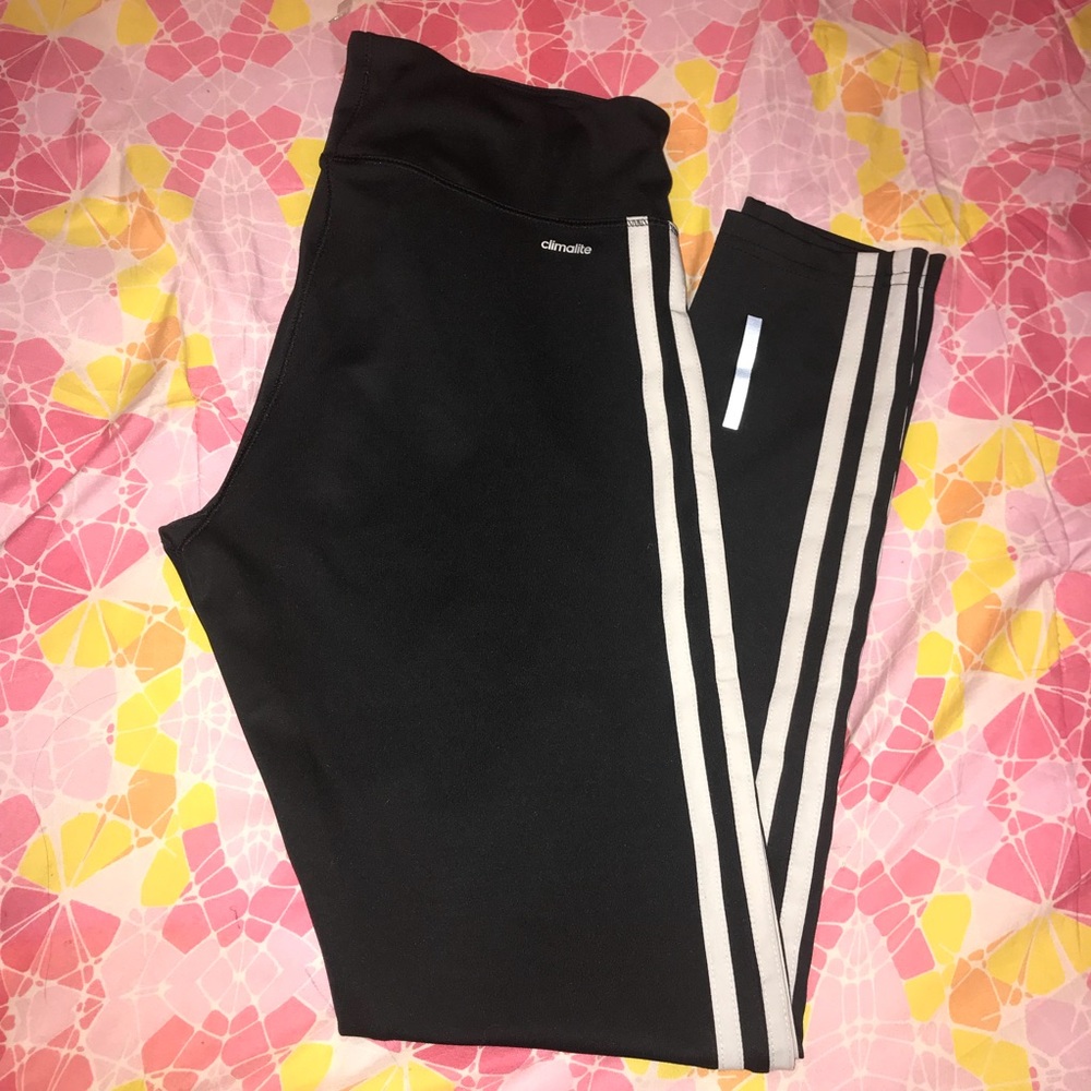 adidas 3 stripe leggings climalite